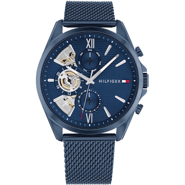 Tommy Hilfiger Navy Blue Mesh Strap Watch